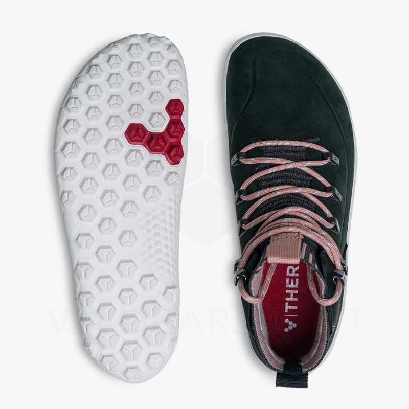 Zapatillas de Senderismo Vivobarefoot Tracker Decon FG2 Mujer Obsidian Rosas | CL268EI