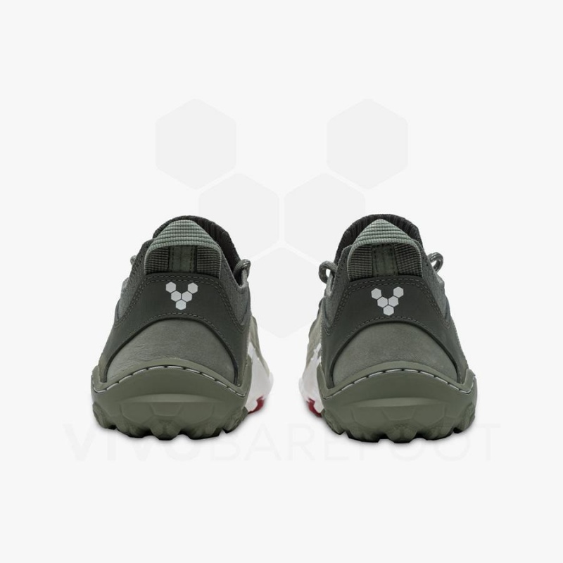 Zapatillas de Senderismo Vivobarefoot Tracker Decon Low FG2 Hombre Verde Oliva | CL423FU