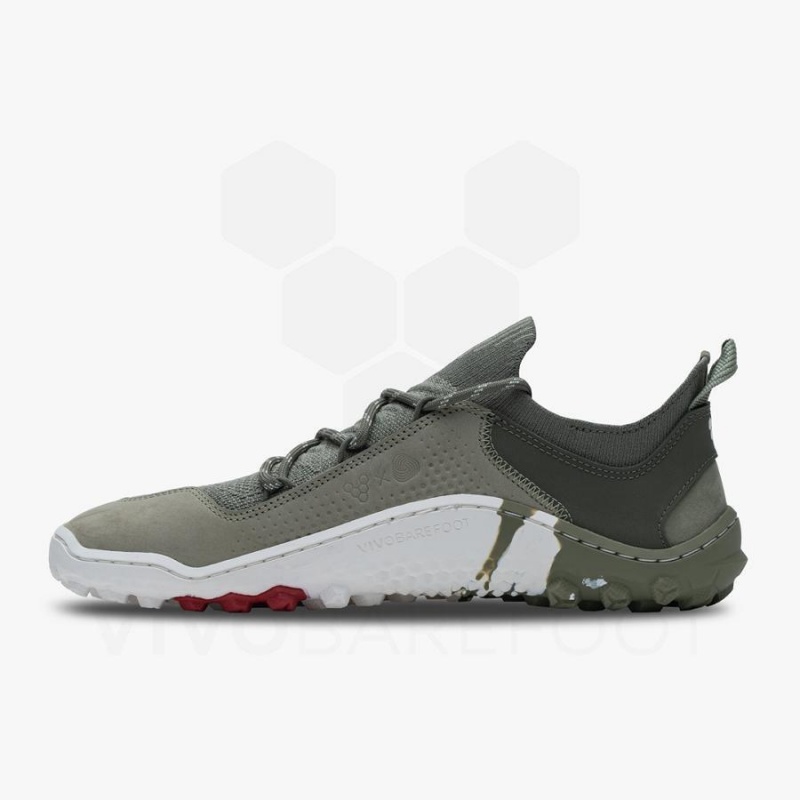 Zapatillas de Senderismo Vivobarefoot Tracker Decon Low FG2 Mens Mujer Verde Oliva | CL234MM