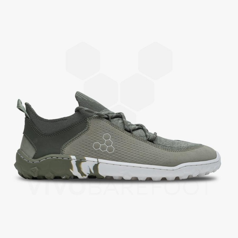 Zapatillas de Senderismo Vivobarefoot Tracker Decon Low FG2 Mens Mujer Verde Oliva | CL234MM