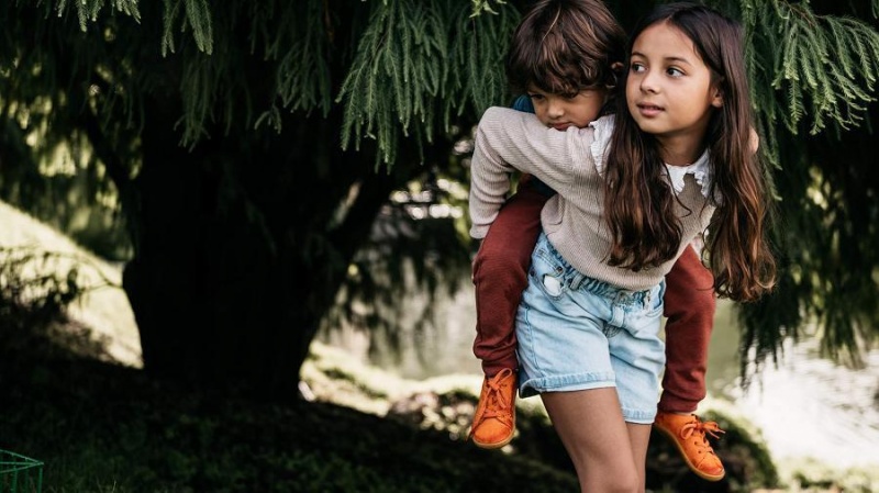 Zapatos Vivobarefoot Addis Niños Naranjas | CL023PV