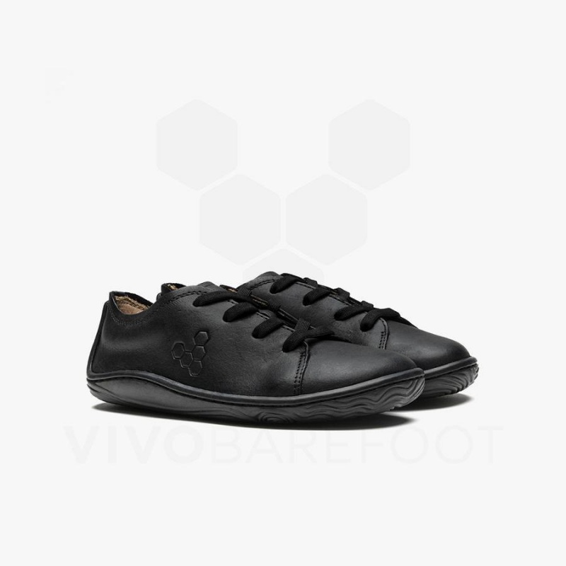 Zapatos Vivobarefoot Addis School Juniors Niños Negras | CL060EI