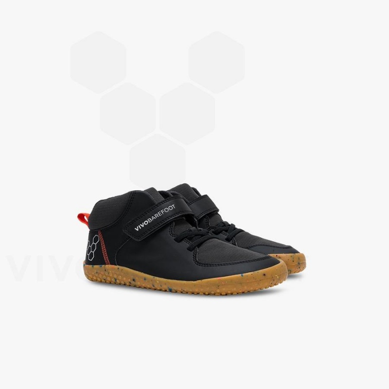 Zapatos Vivobarefoot Primus Ludo Hi Preschool Niños Obsidian | CL032GY