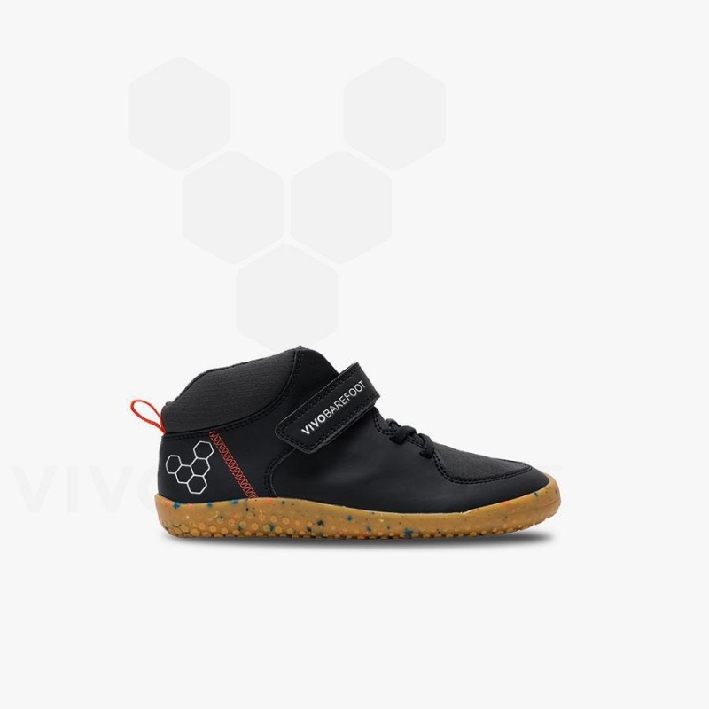 Zapatos Vivobarefoot Primus Ludo Hi Preschool Niños Obsidian | CL032GY