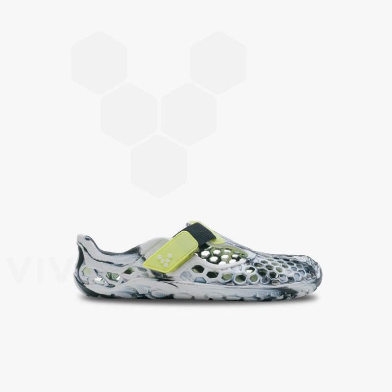 Zapatos Vivobarefoot Ultra Bloom Niños Obsidian Blancas | CL049PV